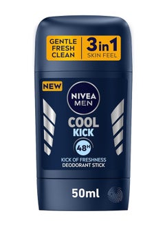 Buy NIVEA MEN Deodorant Stick for Men 48h Protection Cool Kick 50ml in Saudi Arabia