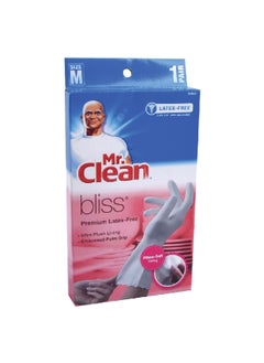 Buy Bliss Premium Latex Free Cuff Free Gloves White Medium 243033 in Saudi Arabia