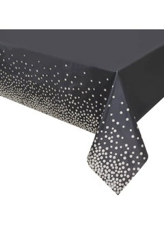 Buy Tablecloth for Rectangle Tables Dot Plastic Disposable Party Table Covers for Birthday Parties, Wedding, Anniversary, Baby Shower, Fine Dining Decor 137 x 274cm in Saudi Arabia