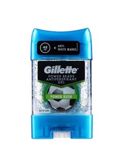 Buy GILLETTE Power beads Power Rush Antiperspirant Gel 75 ml in Saudi Arabia