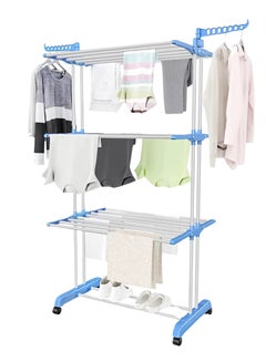 Buy Cloth Dryer, Baby Clothes Towel Drying Rack, Multi-layers Stretching Clothes Shelving Drying Rack Multifunctional Air Dryer Ideal for Indoor/Outdoor Easy Store & Folding Clothes Dryer in UAE