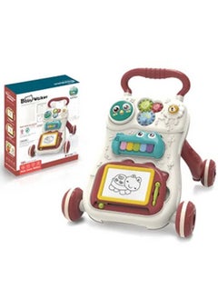 اشتري Walker Baby Musical Walker Kids Early Educational Activity Toys for Children, Red في الامارات