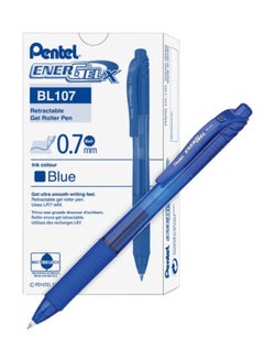اشتري 12-Piece Energel Gel Ink Pen 0.7mm Tip Blue Ink في الامارات