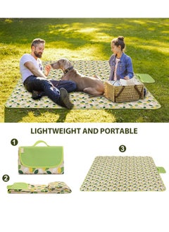 Buy Picnic Blanket for Indoor and Outdoor Beach Blanket Waterproof Sandproof for 4 to 6 People Portable Picnic Mat for Travel Camping Hiking Outdoor Picnics in Saudi Arabia