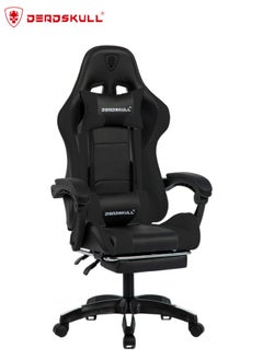 Buy Gaming Chair, Ergonomic Gaming Chair for Adults with Footrest and Headrest, Computer Chair PC Office Chair, Gamer Chair for Teens, Black in UAE