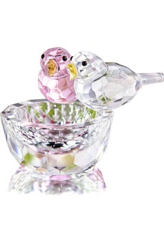 Buy Crystal Bird Figurine Collectible Art Glass Animal Figurines Table Home Decor Figurine Craft Ornament in Saudi Arabia