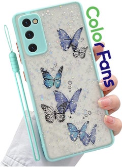 Buy Butterfly Pattern Protective Case for Samsung S20 FE 5G Fall Resistant Suitable for Women Green in UAE