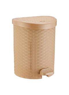 Buy Medium Rattan Wastebasket - Cafe Beige 653047 in Egypt