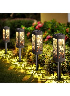 اشتري 6Pack Solar Pathway Lights Solar Garden Lights Auto On Off Solar Path Lights Landscape Lighting Waterproof Outdoor Solar Lights Decorative Prefer for Garden Patio Pathway(warm White) في السعودية