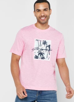 Buy Palm Tree Crew Neck T-Shirt in UAE