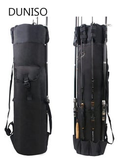 Buy Fishing Rod Bag Pole Holder Fishing Rod Carrier Case Holds 5 Poles Travel Case Waterproof Lightweight Tackle Box Multifunctional Stand Fishing Bags Large Capacity Fishing Gear Organizer in Saudi Arabia
