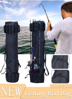 اشتري Fishing Rod Bag Pole Holder Fishing Rod Carrier Case Holds 5 Poles Travel Case Waterproof Lightweight Tackle Box Multifunctional Stand Fishing Bags Large Capacity Fishing Gear Organizer في السعودية