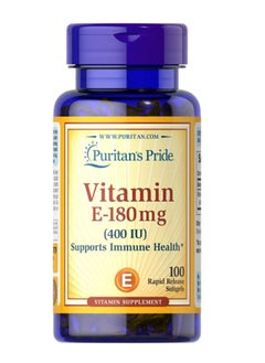 Buy Puritan’s Pride Vitamin E-180mg (400 IU) Caps 100's in UAE