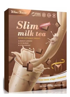 Buy Wins Town Slim Milk Tea Chocolate Flavor 100g in UAE