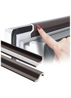 اشتري 2 Pieces Draft Stopper Sweep Window Seal Strip Self-Adhesive Soundproof Seal Strip Cuttable في الامارات