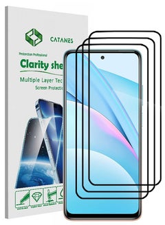 Buy 3 Pack For Xiaomi Mi 10T Lite 5G Screen Protector Tempered Glass Full Glue Back in UAE