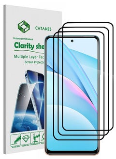 اشتري 3 Pack For Xiaomi Mi 10T Lite 5G Screen Protector Tempered Glass Full Glue Back في الامارات