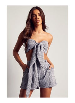 Buy Gingham High Waist Shorts in Saudi Arabia