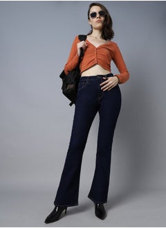 اشتري High Rise Bootcut Clean Look Stretchable Jeans في السعودية