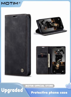 Buy For Iphone 14 Pro Case Wallet Case with Card Holder Slim Leather Case Magnetic Wallet Phone Shell Kickstand phone 14 Pro Pocket Slim Case in UAE