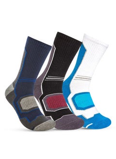 Buy STITCH Men's Pack of 3 Half Terry Long Casual Socks in Egypt