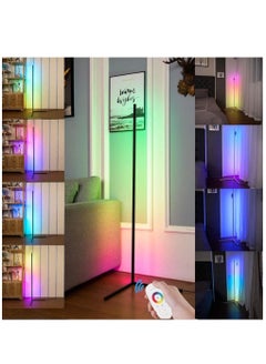 اشتري Smart RGB Floor Lamp, LED Floor Lamp Ambient Background Light, Modern Minimalism Color Changing LED Dimmable Torchiere في الامارات