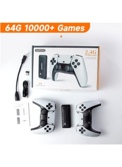 Buy U9 Video Game Console, Game Stick, 64G Built-in 10000+ PS1/GBA/GB Games Retro Handheld TV Game Console with 2 Dual Wireless Controller in Saudi Arabia