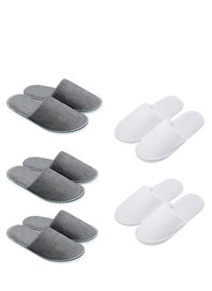 Buy Disposable Slippers, 5 Pairs Home Slippers for Family Spa Guests Hotels Office- Mixed Multi-Color Slippers Home Party, Housewarming for Spa/Party/Guest,/Hotel/Travel in UAE