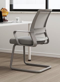 اشتري Home Office Desk Chair Ergonomic Office Chairs Mesh Desk Chair Non-Adjustable Seat Height Computer Chair（Gery） في الامارات
