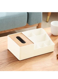 Buy Multifunction Tissue Box, Rectangular Facial Tissue Holder Dispenser for Dining Room, Kitchen, Bedroom Dressers and Home in Saudi Arabia