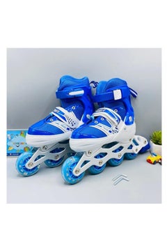 Buy Commendable Comfortable Ski Shoes With An Led Light Wheel, A Blue Color in Egypt