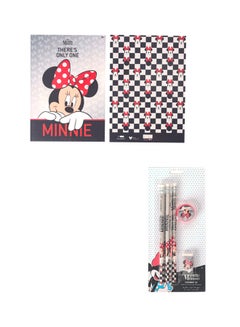 اشتري Stationery Minnie Mouse One and Only  A4 Arb, A5 Arb & 8Pc Pencil Set في الامارات