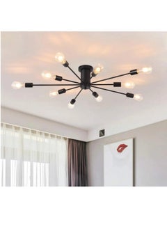 Buy 10 head Nordic Modern Iron Chandelier Creative Personality Ceiling light for Living Room Dining Room Bedroom in UAE