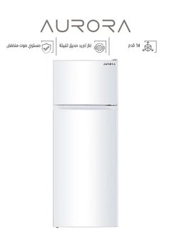 Buy Two-door Refrigerator with Capacity of: 396 Liters/14 Feet - Environmentally Friendly Refrigerant Gas R600a Good Energy-Saving Consumption Movable Stands for Easy Movement White AR-580RNK in Saudi Arabia