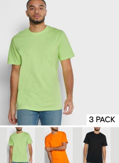 Buy 3 Pack Essential Crew Neck T-Shirts in Saudi Arabia