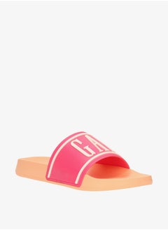 Buy Women's Embossed Slides in Saudi Arabia