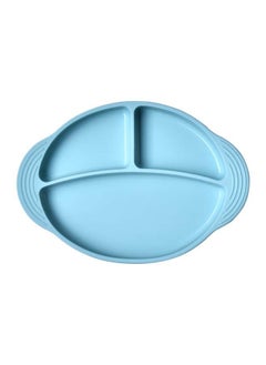 اشتري Kids' Divided Dinner Plates 27 x 19 x 3.5 cm Baby Blue في الامارات