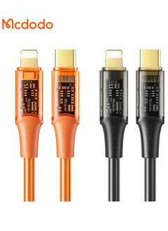 Buy Amber Series Transparent 36W Type-C to Lightning Fast Charging Cable 1.2M – Premium Data Transfer in UAE