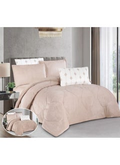 Buy Winter Duvet Set With Two Sides Made Of Sturdy And Soft Fabric With Heavy Filling 4 Pieces Single Size in Saudi Arabia