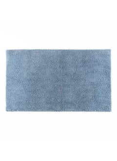 Buy Firence Bath Mat, Ice Blue - 90x60 cm in UAE