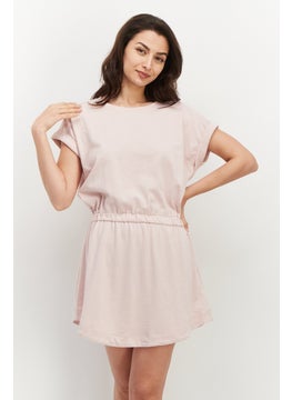 Buy Women Plan Mini Dress, Dusty Pink in UAE