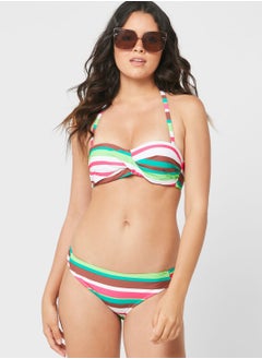 Buy Sweetheart Neckline Striped Bikini in Saudi Arabia