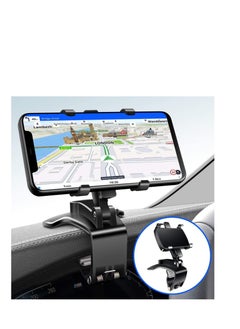 اشتري Car Phone Holder Mount Dashboard Phone Car Holder 360 Degree Rotation Cell Phone Holder for Car Clip Mount Multi Function Phone Car Mount Suitable for Smartphones في الامارات