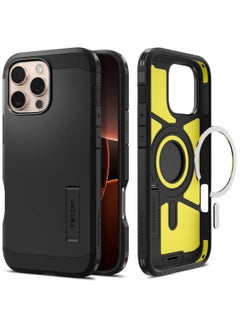 Buy Spigen Tough Armor (AI) MagFit Case for iPhone 16 Pro Max Compatible with MagSafe Accessories - Black in Egypt