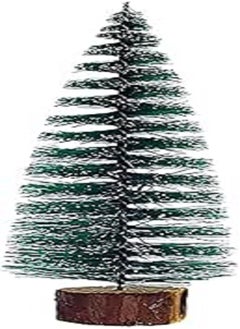 Buy Green Christmas tree with wooden stand for decoration in Egypt