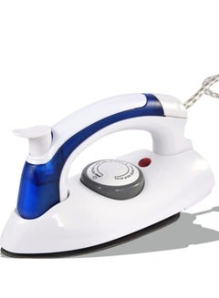 Buy Travel Iron Portable Steam Iron, Mini Handheld Iron for Clothes Non Stick Adjustable Temperature Control Small Compact Travel Steamer in UAE