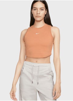 Buy Essentials Rib Crop Tank in UAE