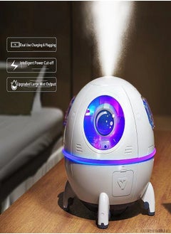 Buy USB Mini Humidifier with Aromatherapy, Desktop Air Moisturizer, Large Mist Output, Space Capsule Design, Ideal Gift in Saudi Arabia