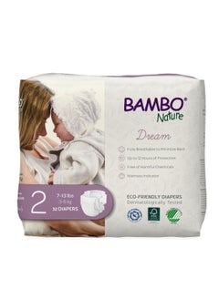 Buy Bambo Nature Eco Friendly Diaper Size 2, 3-6 Kg, 32counts in UAE