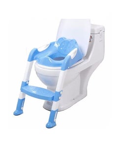 Buy Children's toilet seat Baby toilet ladder folding seat potty seat for infants and children in Saudi Arabia
